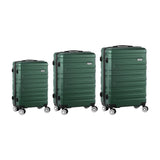 Mazam 3PCS Luggage Set TSA Lock Hard Case Green