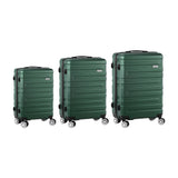 Mazam 3PCS Luggage Set TSA Lock Hard Case Green