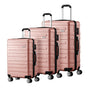 Mazam 3PCS Luggage Suitcase Trolley Set Travel TSA Lock Pink