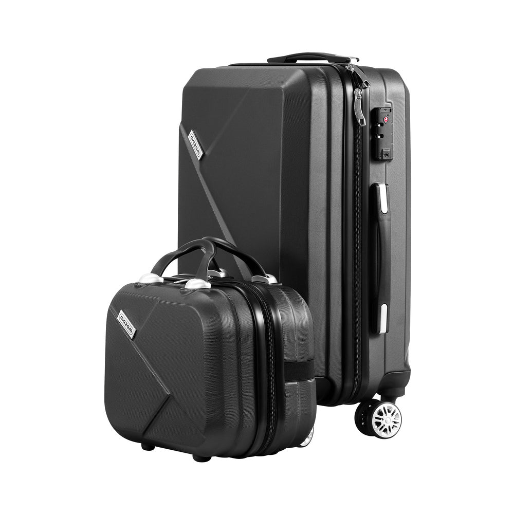 Mazam 2PCS Luggage Set TSA Lock Hard Case Black