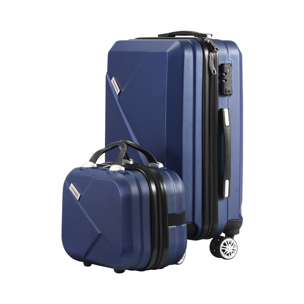 Mazam 2PCS Luggage Set TSA Lock Hard Case Navy