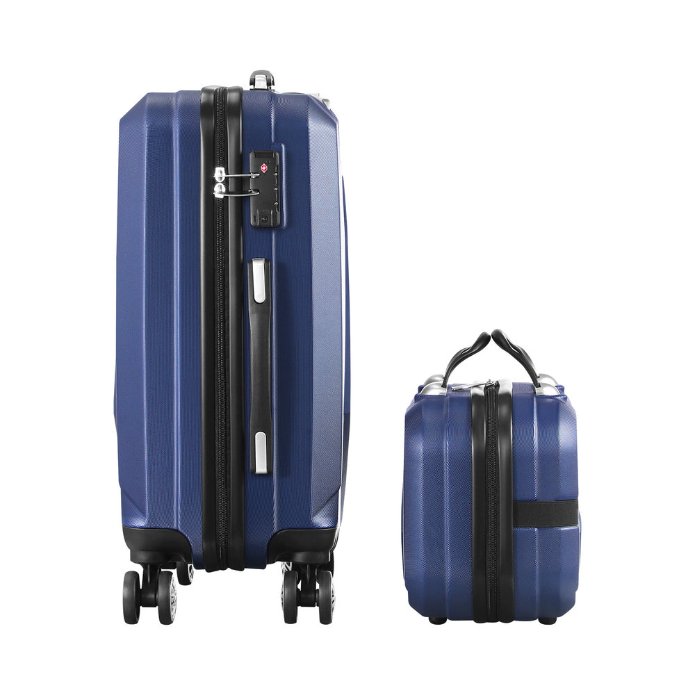 Mazam 2PCS Luggage Set TSA Lock Hard Case Navy
