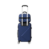 Mazam 2PCS Luggage Set TSA Lock Hard Case Navy - Close-Up Angle