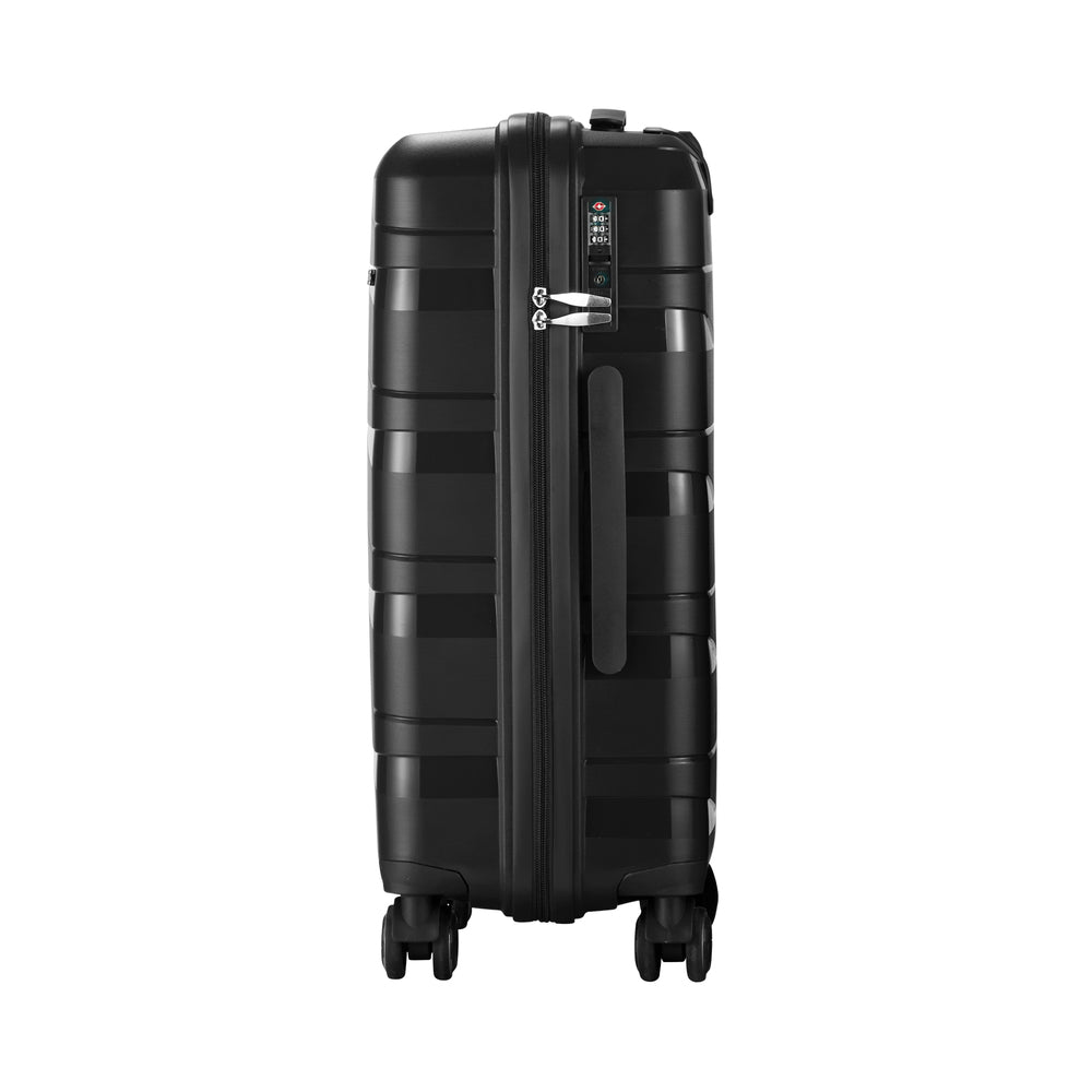 Mazam 28" Luggage Set Travel TSA Lock PP Case Black