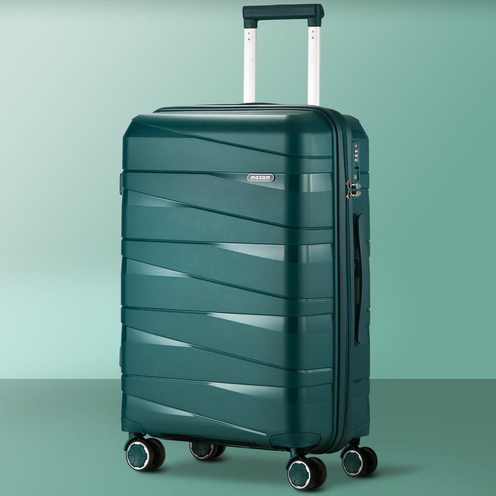 Mazam 28" Luggage Set Travel TSA Lock PP Case Green