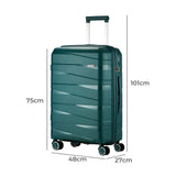 Mazam 28" Luggage Set Travel TSA Lock PP Case Green
