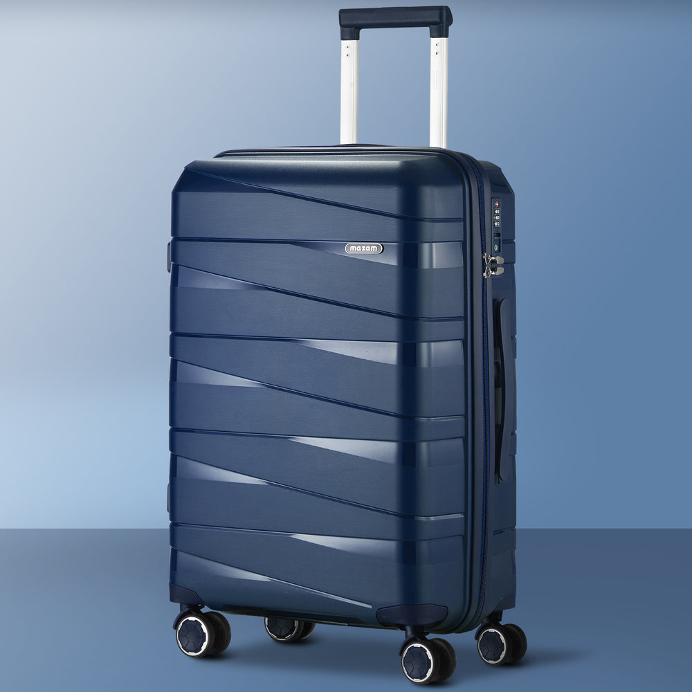 Mazam 28" Luggage Set Travel TSA Lock PP Case Navy
