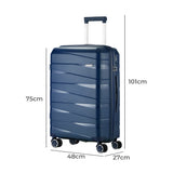 Mazam 28" Luggage Set Travel TSA Lock PP Case Navy