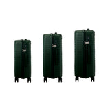 Mazam 3PCS Luggage Suitcase Set TSA Lock Green PP Case