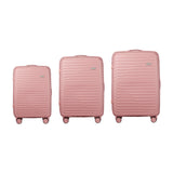 Mazam 3PCS Luggage Suitcase Set TSA Lock Pink PP Case - Extra Image