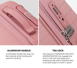 Mazam 3PCS Luggage Suitcase Set TSA Lock Pink PP Case