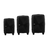 Mazam 3PCS Luggage Suitcase Set Black PP Case TSA Lock