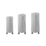 Mazam 3PCS Luggage Suitcase Set Grey PP Case TSA Lock - Extra Image