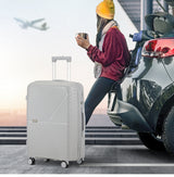 Mazam 3PCS Luggage Suitcase Set Grey PP Case TSA Lock