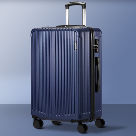 Mazam 28" Luggage Set Travel TSA Lock ABS Case Navy, image 7