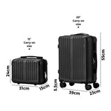 Mazam 2PCS Luggage Suitcase Trolley Set Carry On TSA Hard Case Black - Extra Image