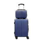 Mazam 2PCS Luggage Suitcase Trolley Set Carry On TSA Hard Case Navy