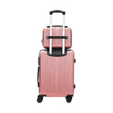 Mazam 2PCS Luggage Suitcase Trolley Set Carry On TSA Hard Case Pink - 45-Degree Angle