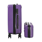 Mazam 2PCS Luggage Suitcase Trolley Set Carry On TSA Hard Case Purple - Extra Image