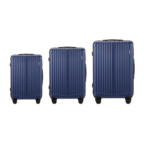 Mazam 3PCS Luggage Set Travel TSA Lock ABS Case Navy, image 5