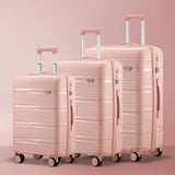 Mazam 3PCS Luggage Suitcase Set PP Case TSA Lock Pink - Extra Image
