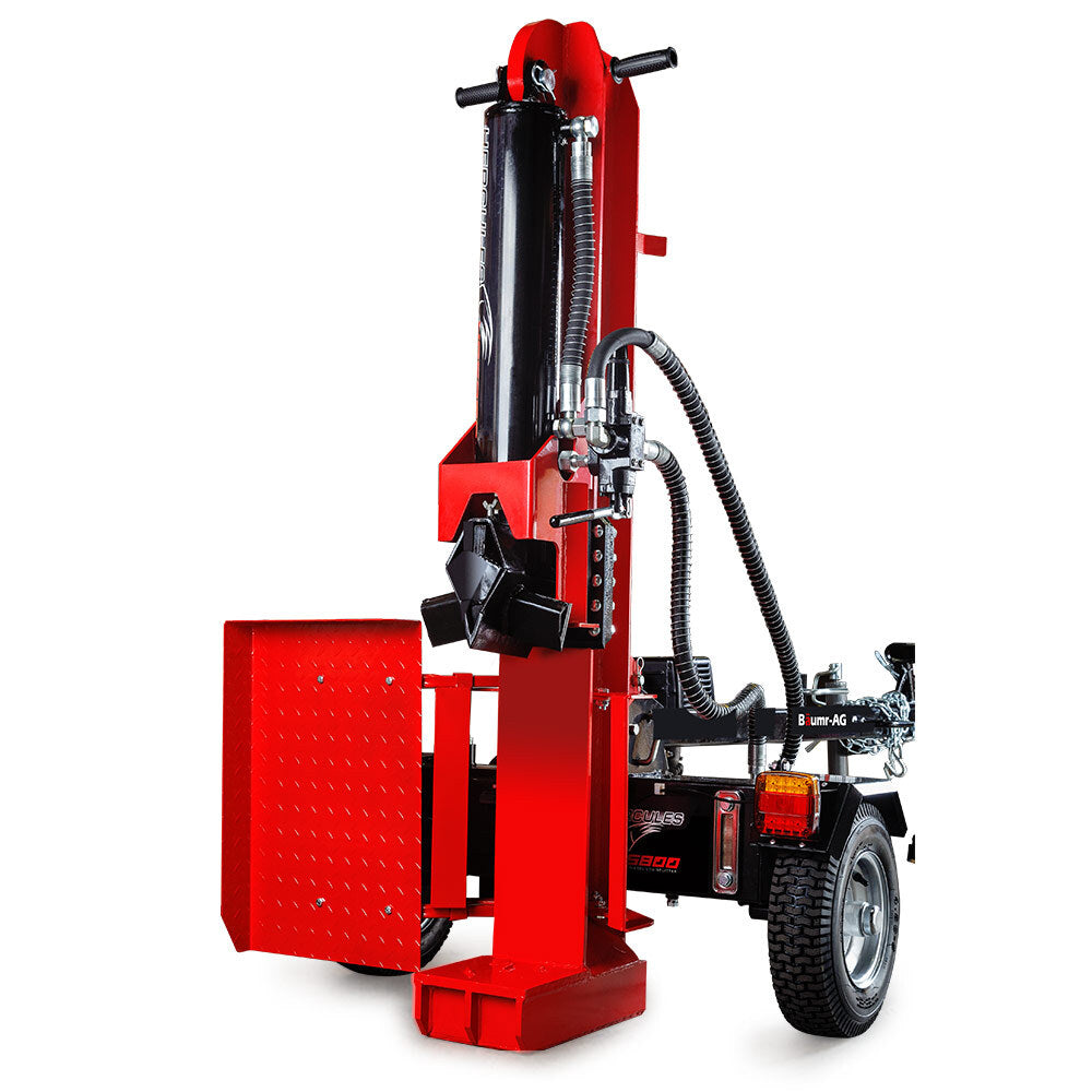 BAUMR-AG 65 Tonne Diesel Hydraulic Horizontal and Vertical Towed Wood Log Splitter with Detachable 4