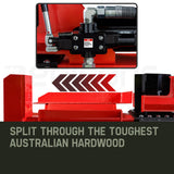 BAUMR-AG 65 Tonne Diesel Hydraulic Horizontal and Vertical Towed Wood Log Splitter with Detachable 4