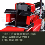 BAUMR-AG 65 Tonne Diesel Hydraulic Horizontal and Vertical Towed Wood Log Splitter with Detachable 4