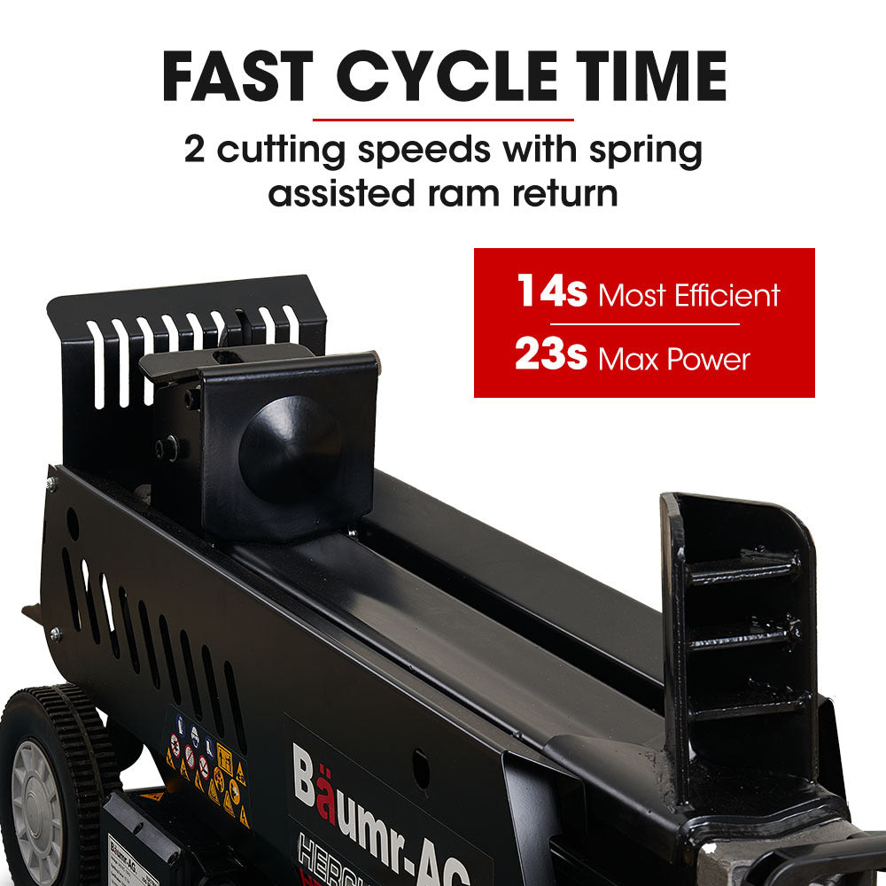 BAUMR-AG 10 Tonne Electric Hydraulic Wood Log Splitter - HPS3800E