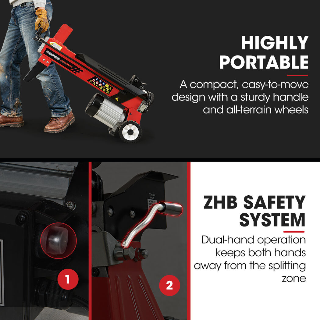 BAUMR-AG 9 Ton Hydraulic Electric Wood Log Splitter