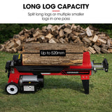 BAUMR-AG 9 Ton Hydraulic Electric Wood Log Splitter - Top-Down View