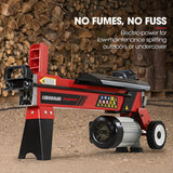 BAUMR-AG 9 Ton Hydraulic Electric Wood Log Splitter - Low Angle