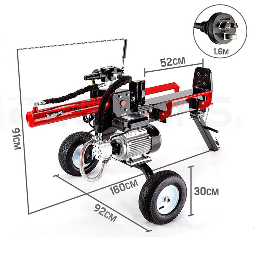 BAUMR-AG 20 Tonne Electric Hydraulic Towed Wood Log Splitter - HPS4500E