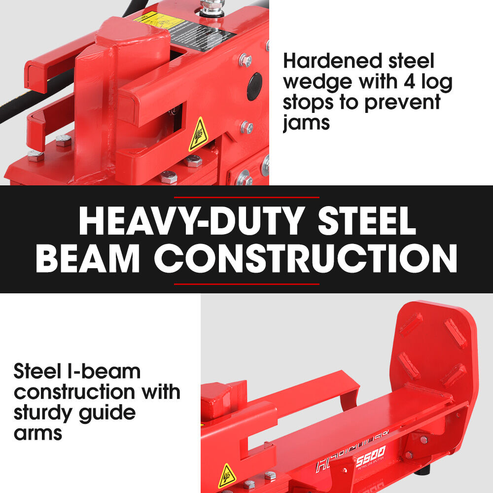 BAUMR-AG 20 Tonne Petrol Hydraulic Wood Log Splitter, Horizontal and Vertical Log Splitter - HPS500