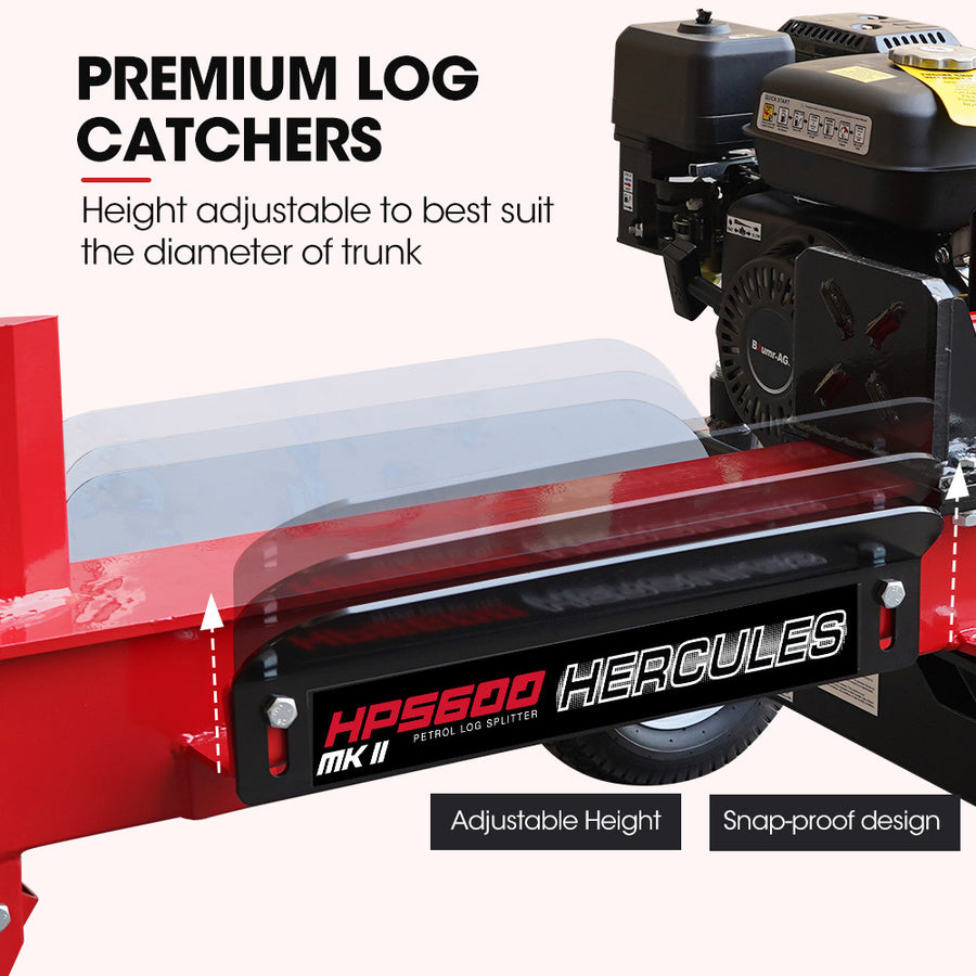 BAUMR-AG 20 Tonne Petrol Hydraulic Wood Log Splitter - HPS600
