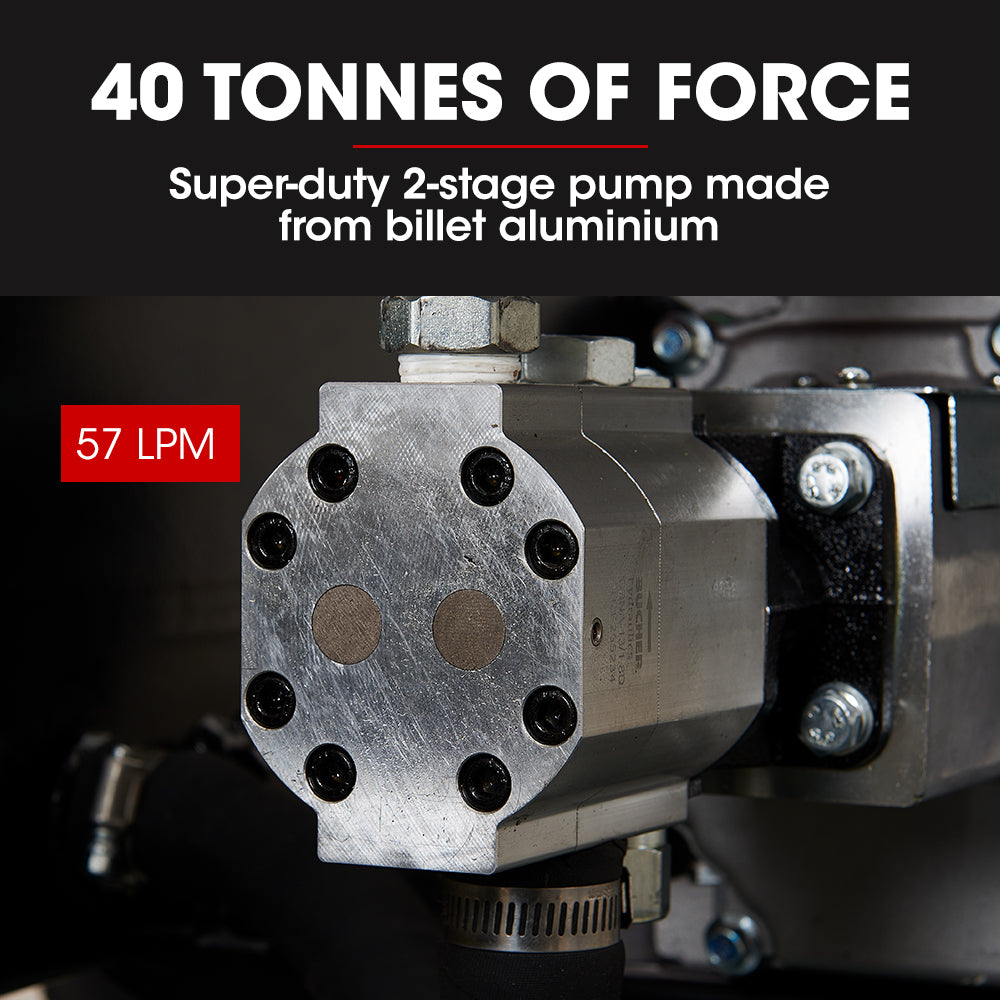 BAUMR-AG 40 Tonne Petrol Hydraulic Horizontal and Vertical Towed Wood Log Splitter - HPS700
