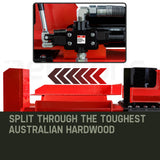 BAUMR-AG 65 Tonne Petrol Hydraulic Wood Horizontal and Vertical Towed Log Splitter with Detachable 4