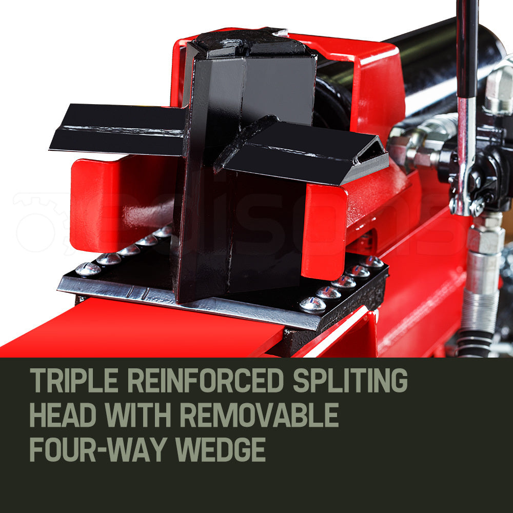 BAUMR-AG 65 Tonne Petrol Hydraulic Wood Horizontal and Vertical Towed Log Splitter with Detachable 4