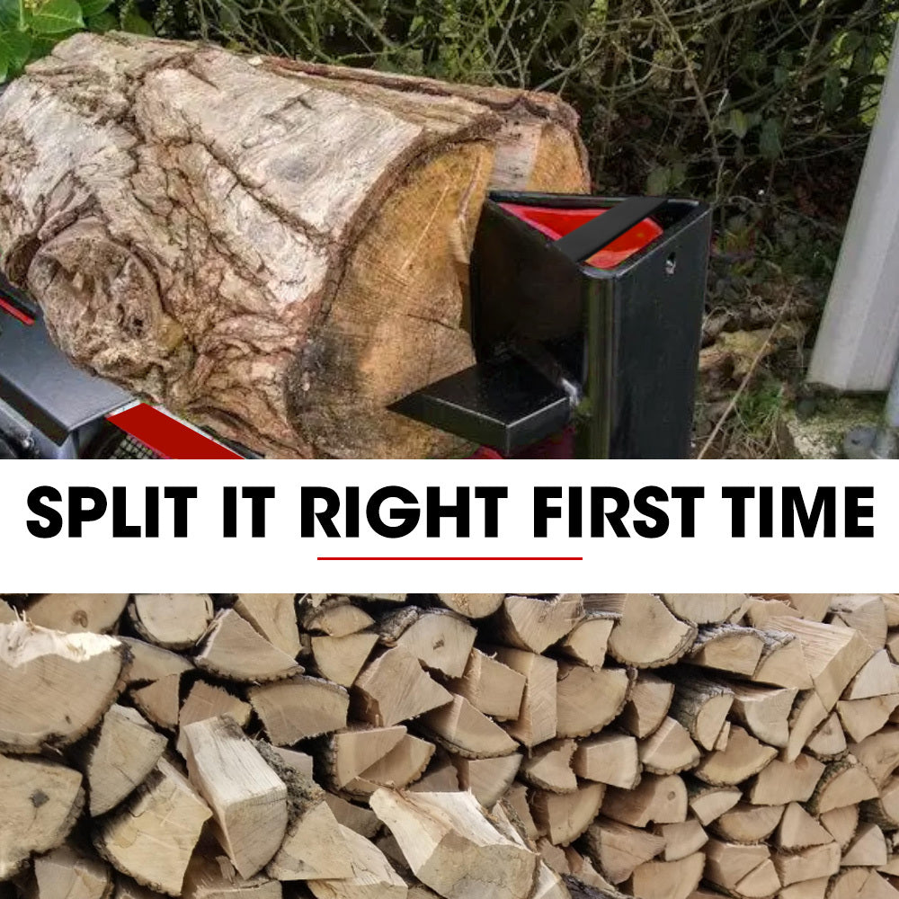 BAUMR-AG 4 Way Wood Log Splitting Wedge for 10 Tonne Electric Log Splitter