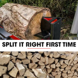 BAUMR-AG 4 Way Wood Log Splitting Wedge for 10 Tonne Electric Log Splitter - Rear View