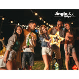 23m LED Festoon String Lights Outdoor Christmas Decorations Wedding Garden Party - Close-Up Angle