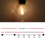 Jingle Jollys 77m LED Festoon Lights Sting Lighting Kits Wedding Outdoor Party - Front View