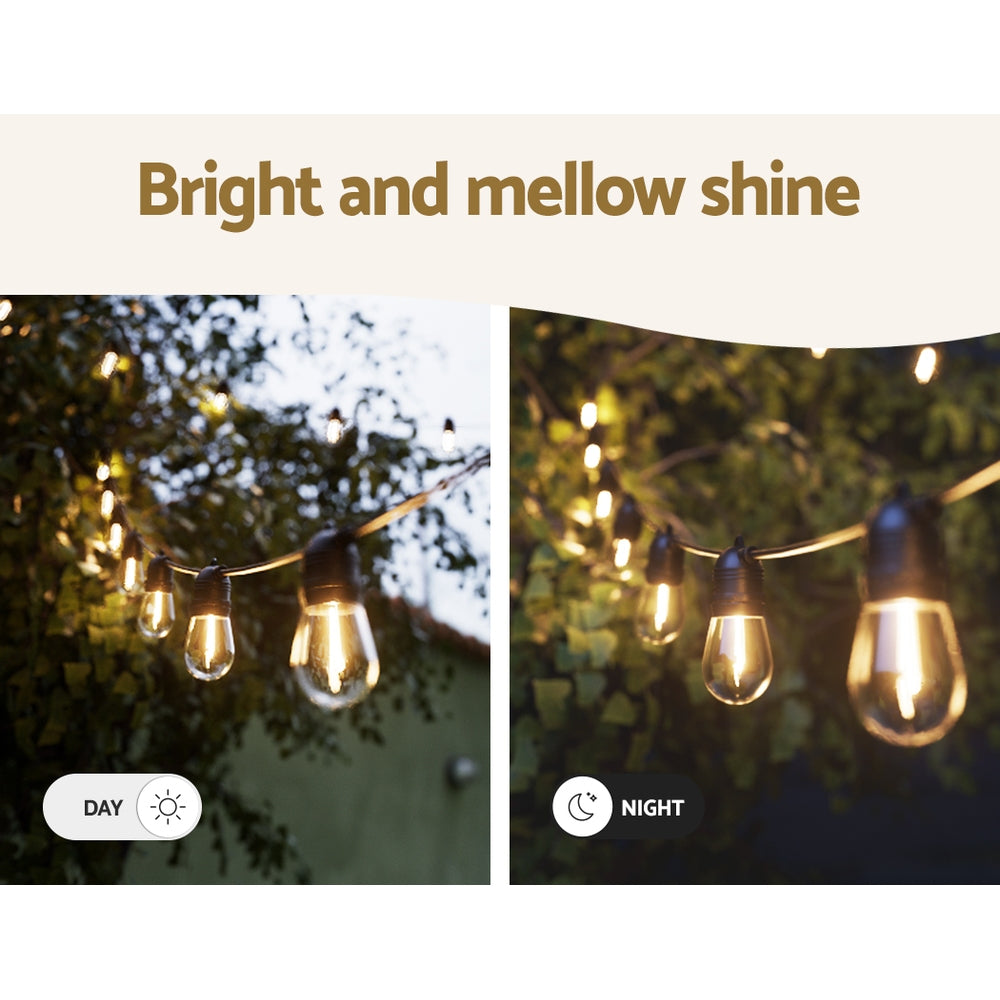 37m Festoon Lights Christmas Fairy String Lights Outdoor Party Garden Decor