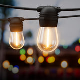 86m Solar Festoon Lights Outdoor LED String Light Christmas Party Decorations - Close-Up Angle