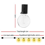 Gardeon WiFi-Enabled RGB Outdoor Festoon String Lights - Waterproof LED Lights with APP Control