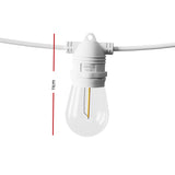 95M LED Festoon Light Outdoor String Light Christmas Wedding Party Decorations - Front View