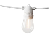 41M Warm White LED Festoon String Lights for Outdoor Christmas and Party Decor - Side View