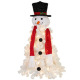 Christabelle 4ft 122cm Snowman Christmas Tree with Lights