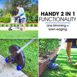 POWERBLADE LN4 20V Cordless Electric Line Trimmer & Garden Edger Kit, with Battery and Fast Charger - Front View