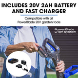 POWERBLADE LN4 20V Cordless Electric Line Trimmer & Garden Edger Kit, with Battery and Fast Charger - Extra Image